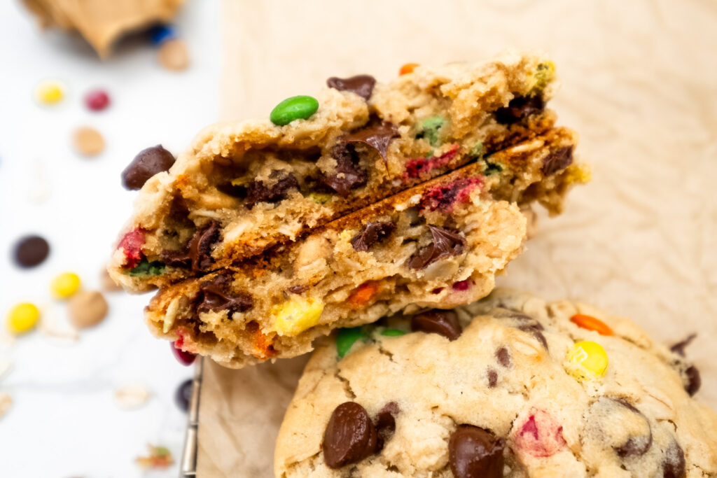 Peanut butter monster cookies