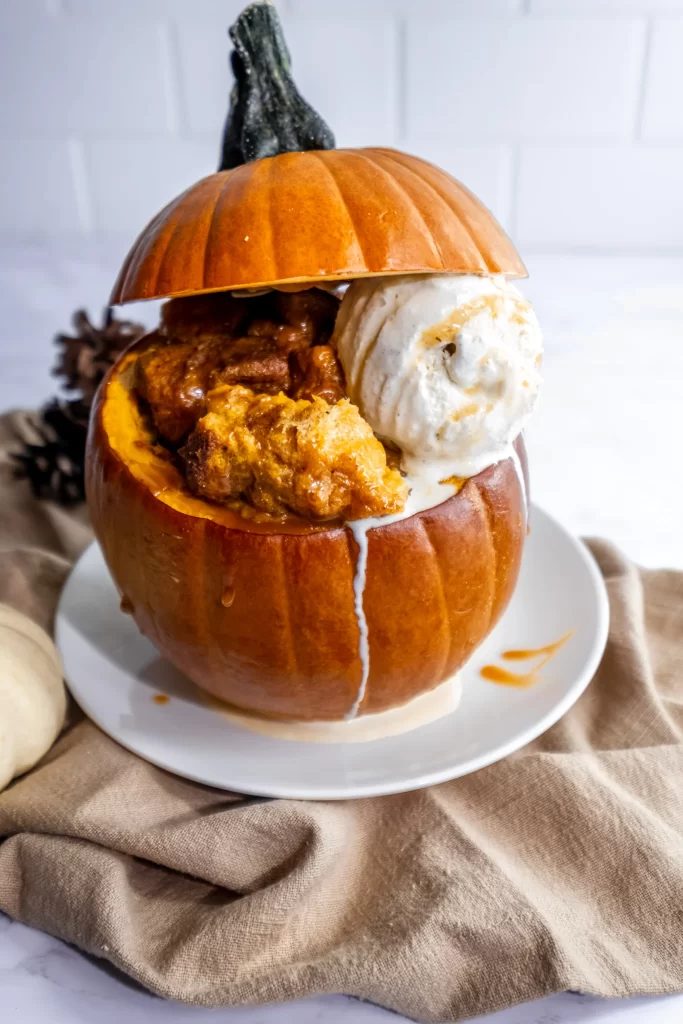 pumpkin bread pudding