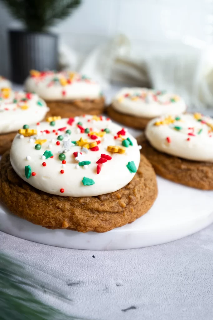 gingerbread cinnamon roll cookies