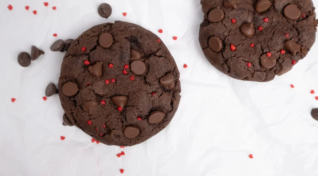 two double chocolate cookies 