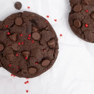 two double chocolate cookies