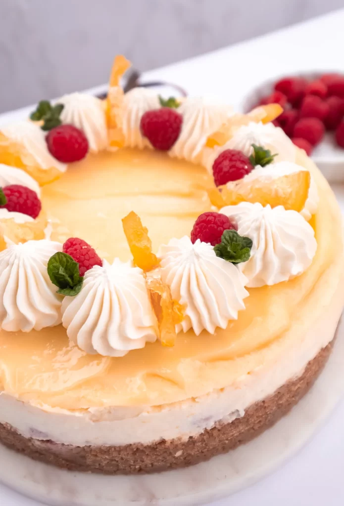 lemon raspberry cheesecake 