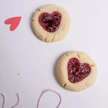 two thumbprint cookies