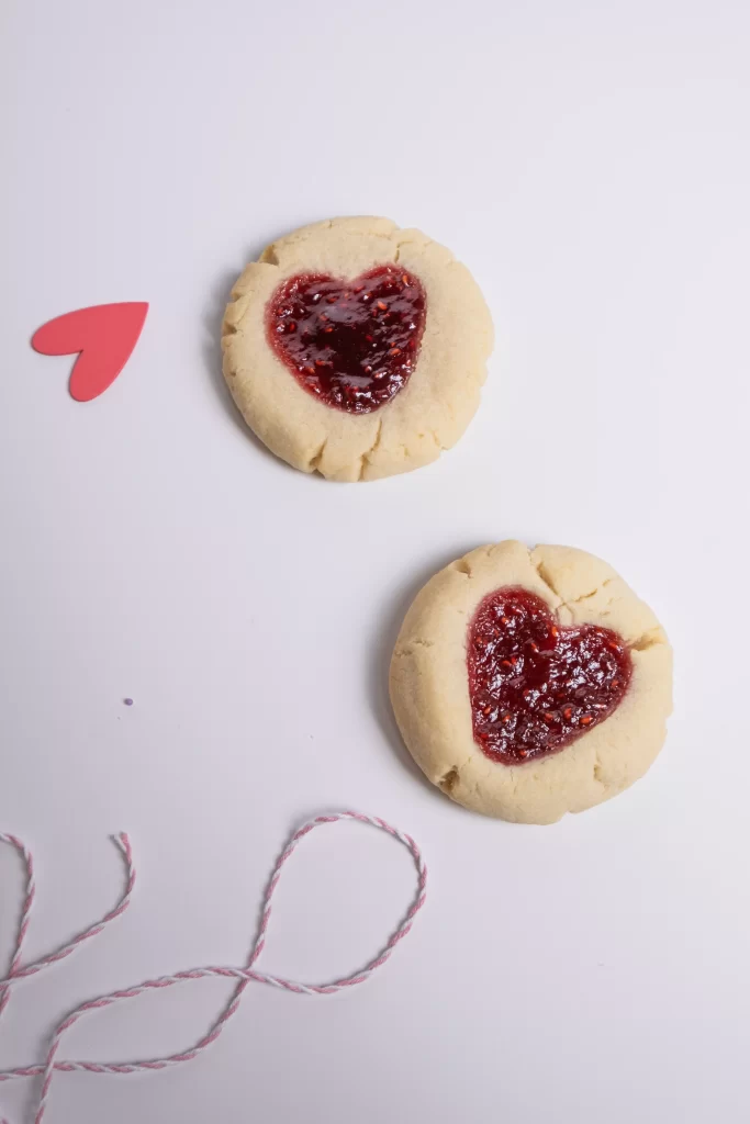 two thumbprint cookies 