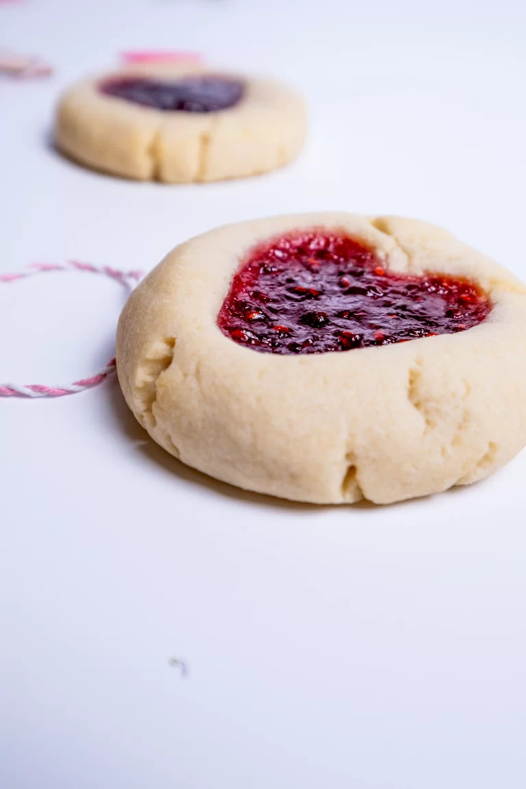 two thumbprint cookies