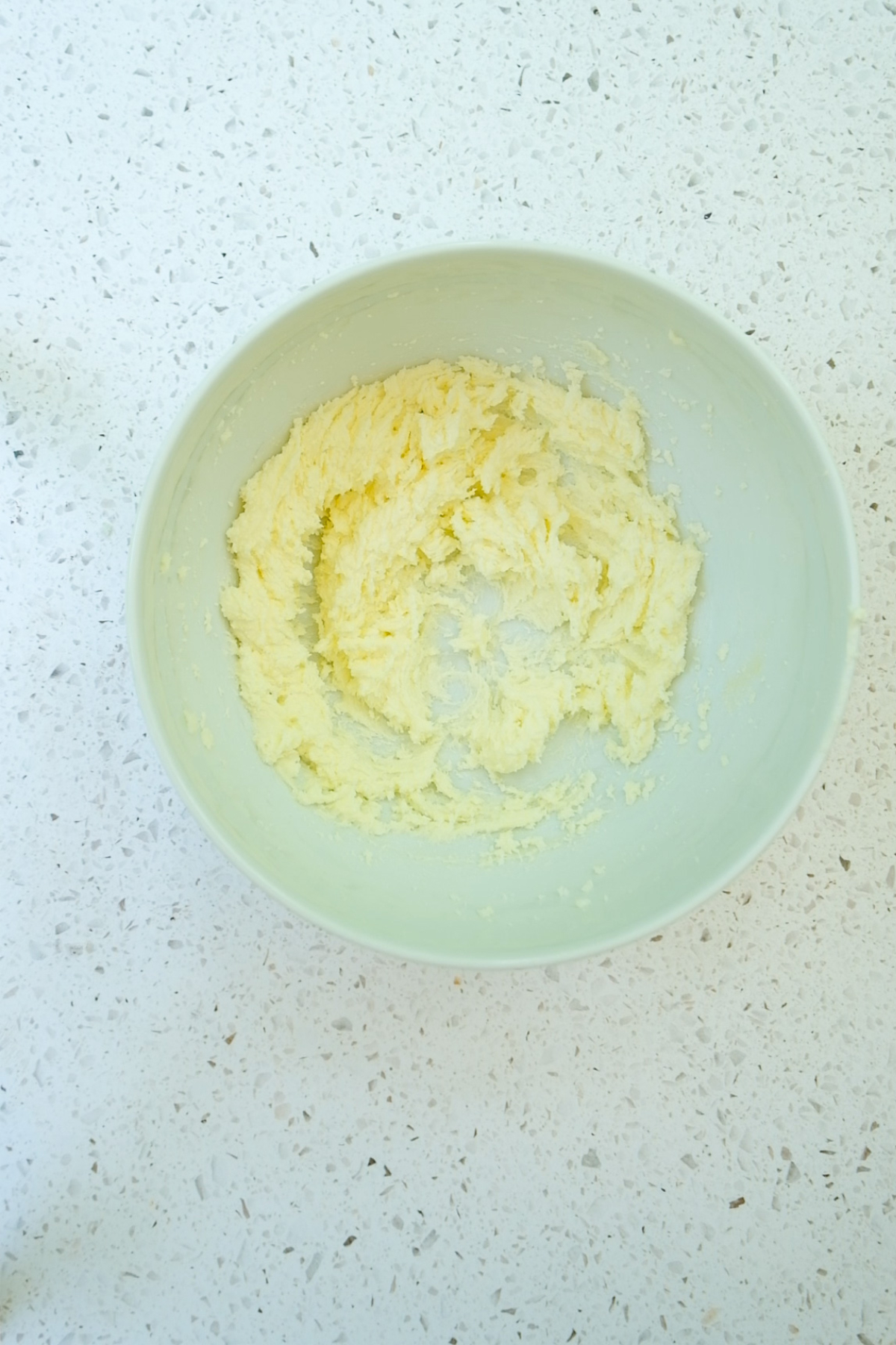 creamed butter and sugar