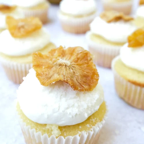 pineapple coconut cupcakes