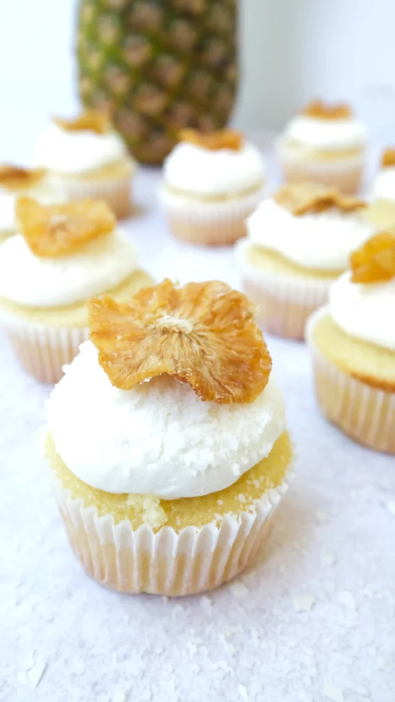 pineapple coconut cupcakes