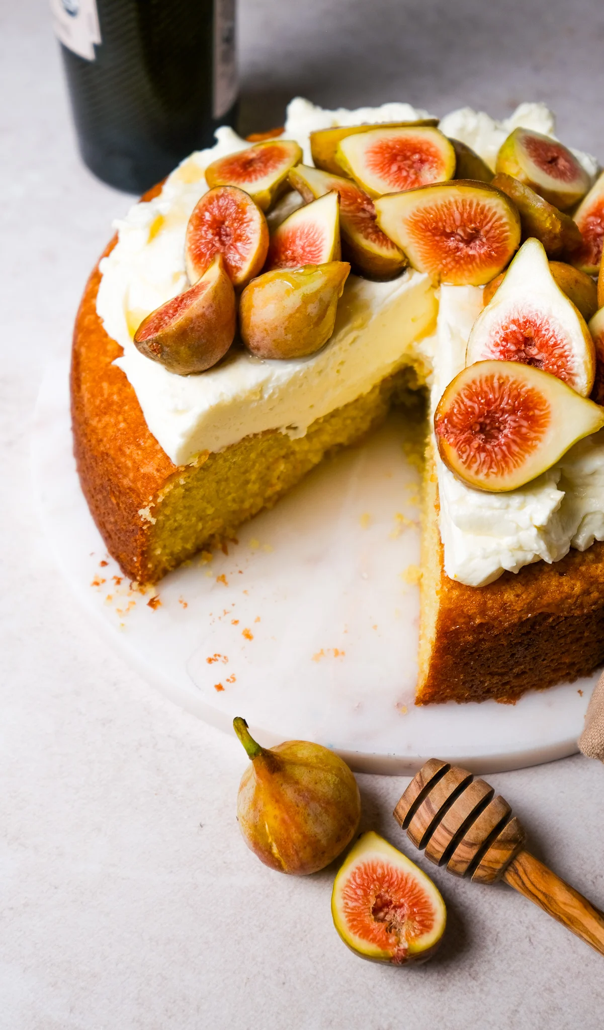 honey olive oil cake