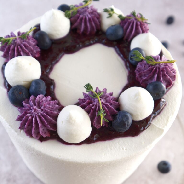Blueberry Chiffon Cake Recipe