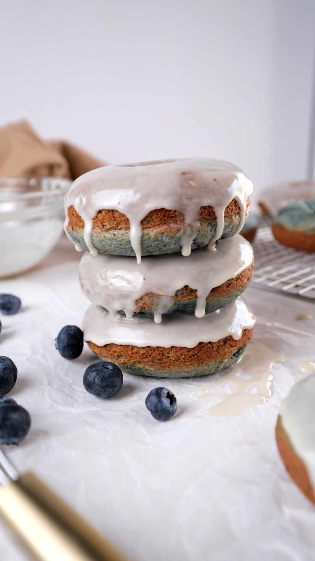 Blueberry cake donuts image 