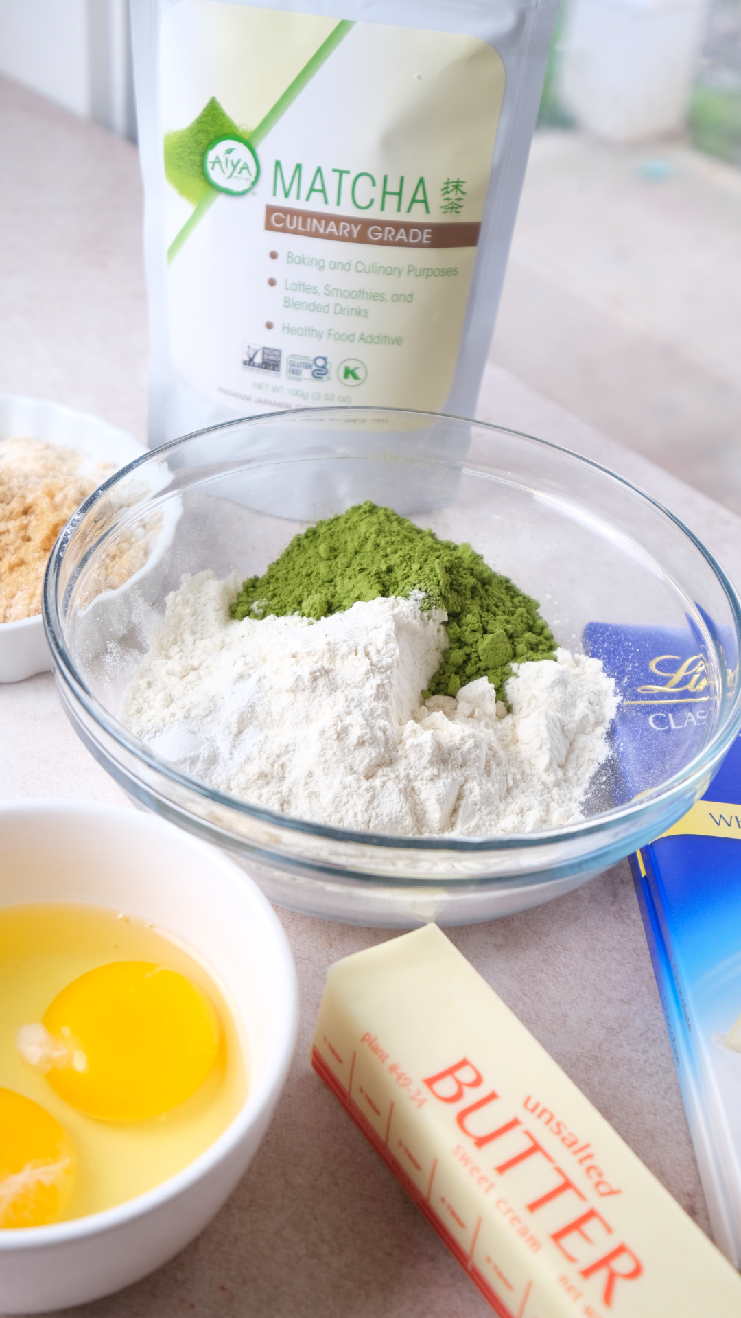 matcha brownies ingredients 