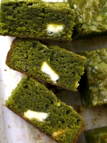 matcha brownies featured image