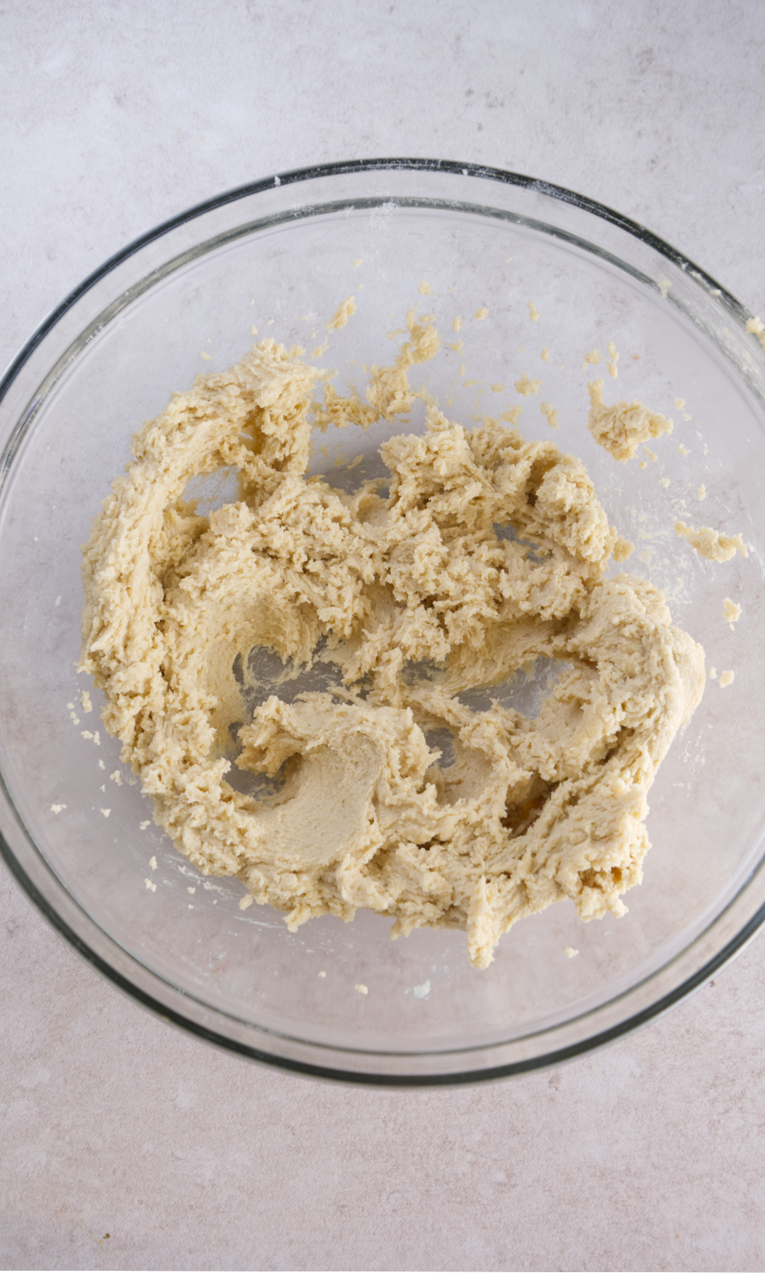 easter m&m Cookies mixing butter mixed