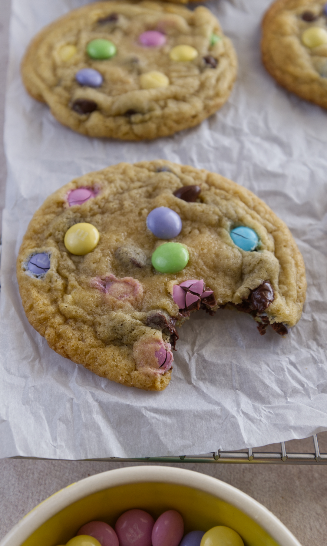 easter m&m Cookies bite