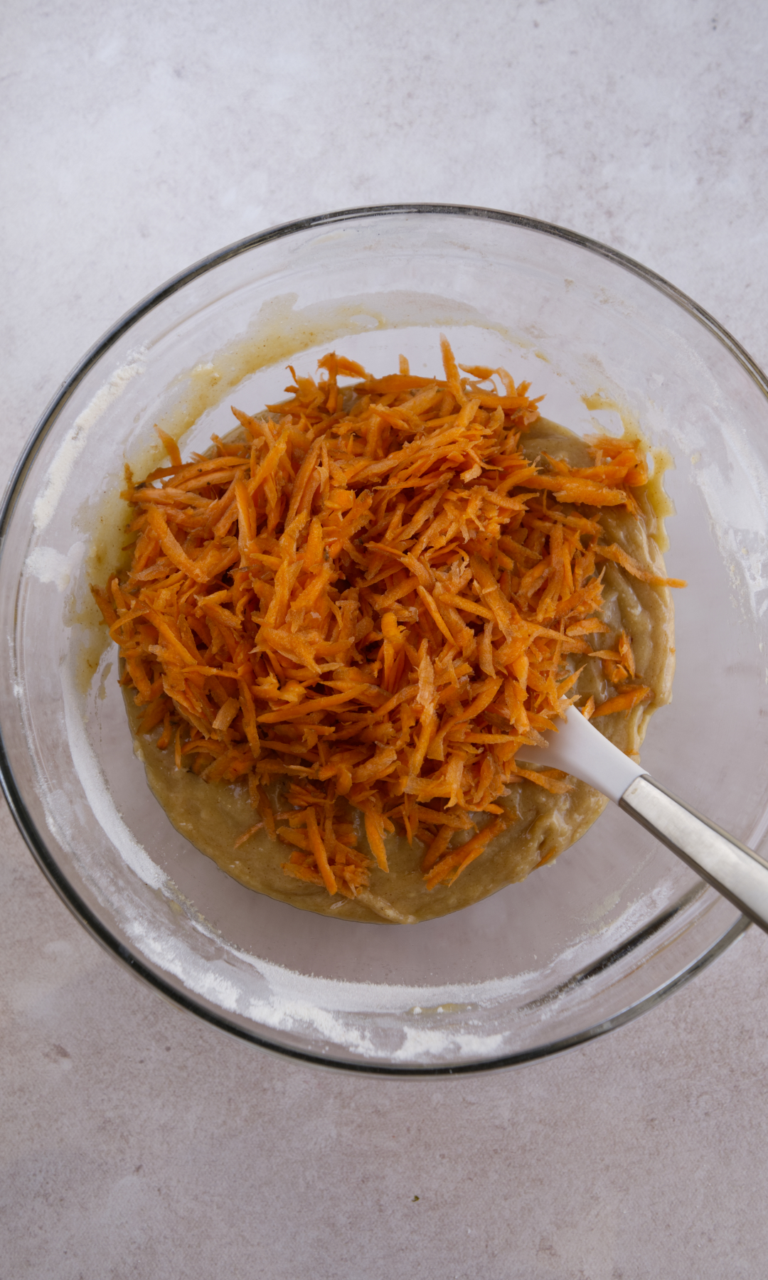 mini carrot cake batter