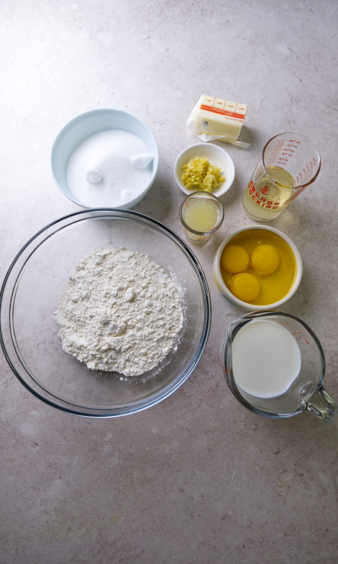 mini lemon bundt cakes ingredients