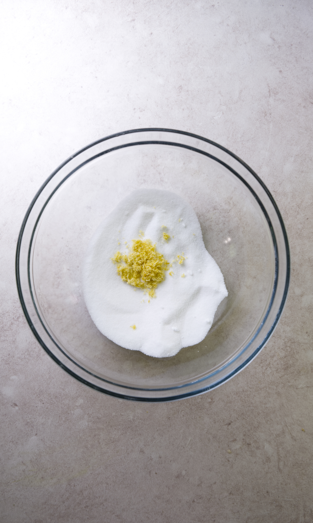 mini lemon bundt cake batter sugar and lemon