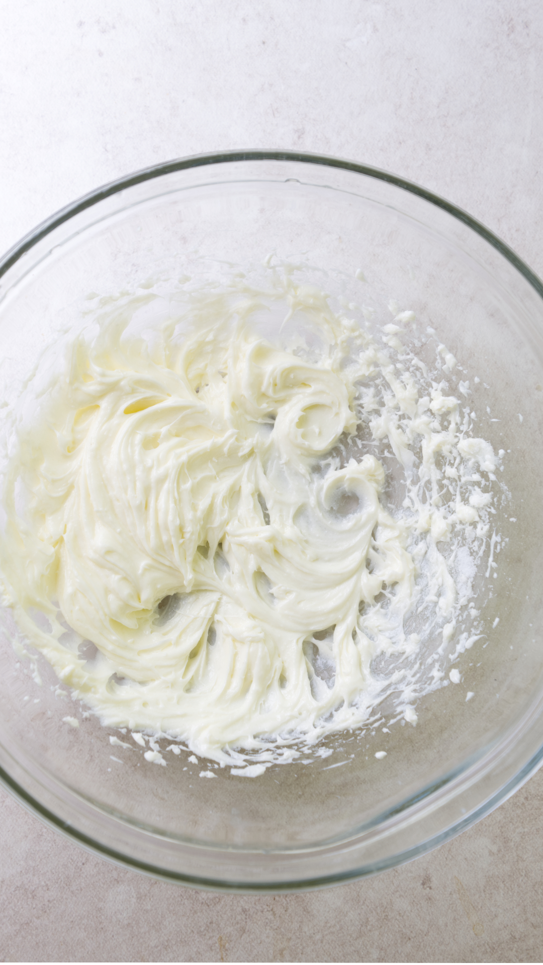 peach cupcake frosting mixing