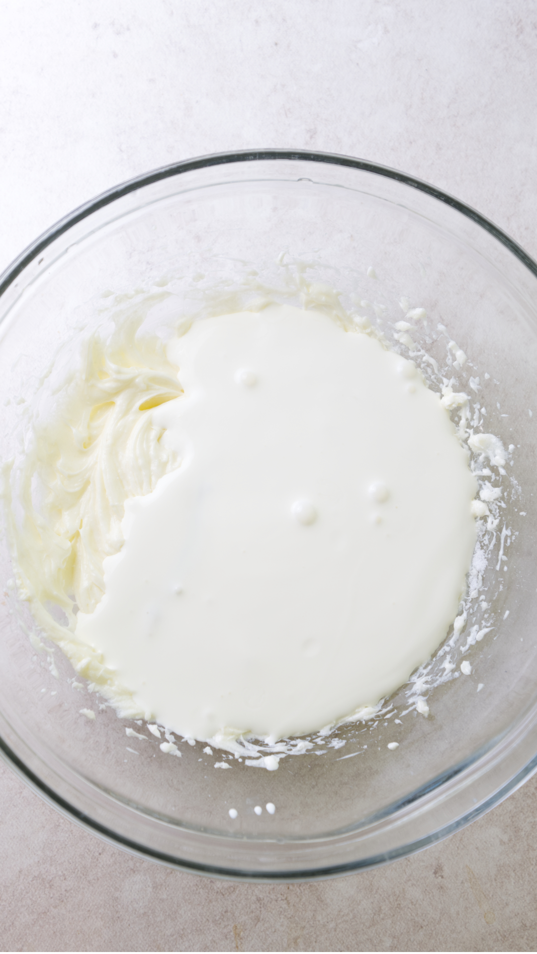 peach cupcake frosting mixing 2