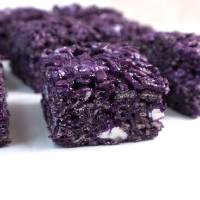 The Best Ube Rice Krispies