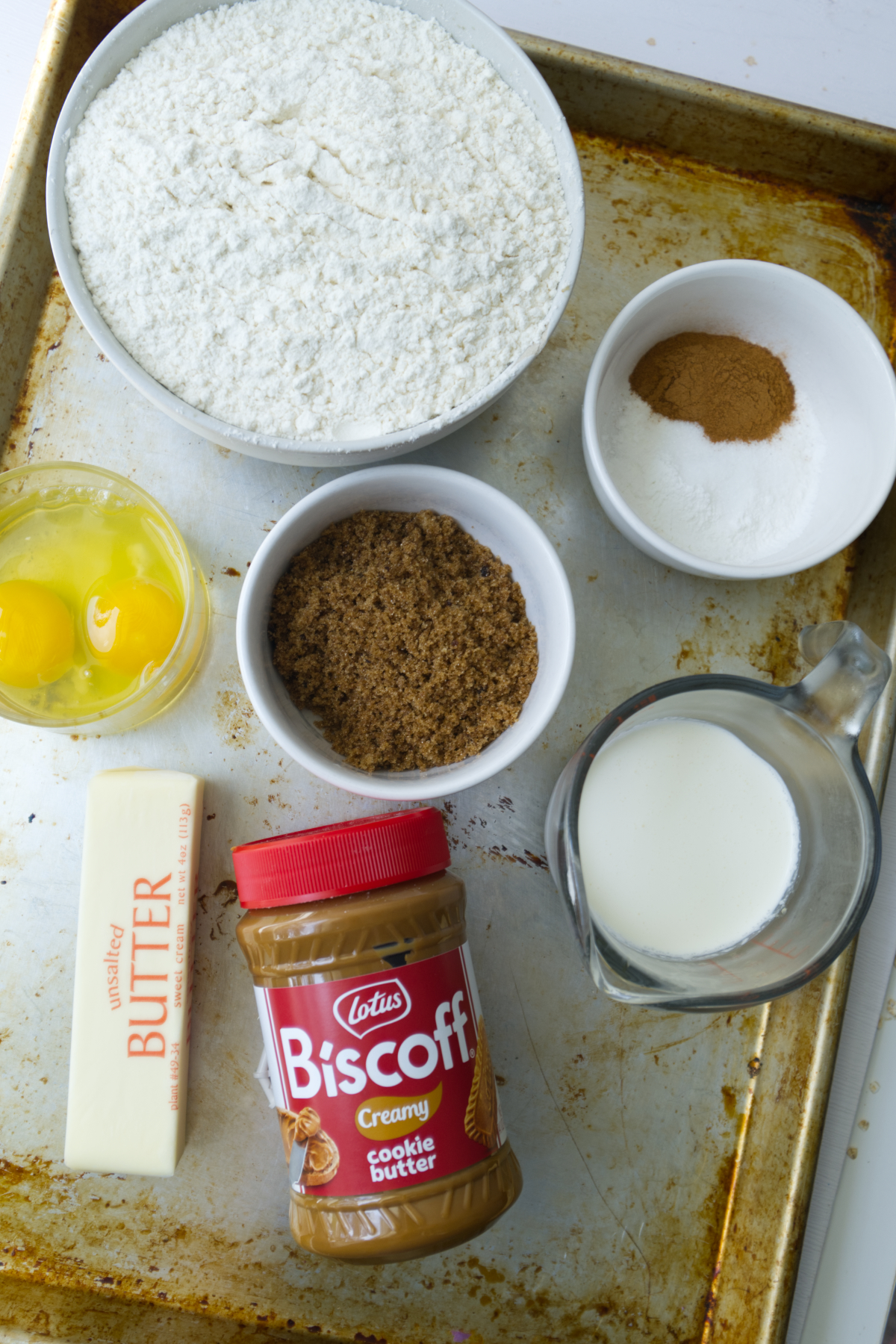 Biscoff scones ingredients