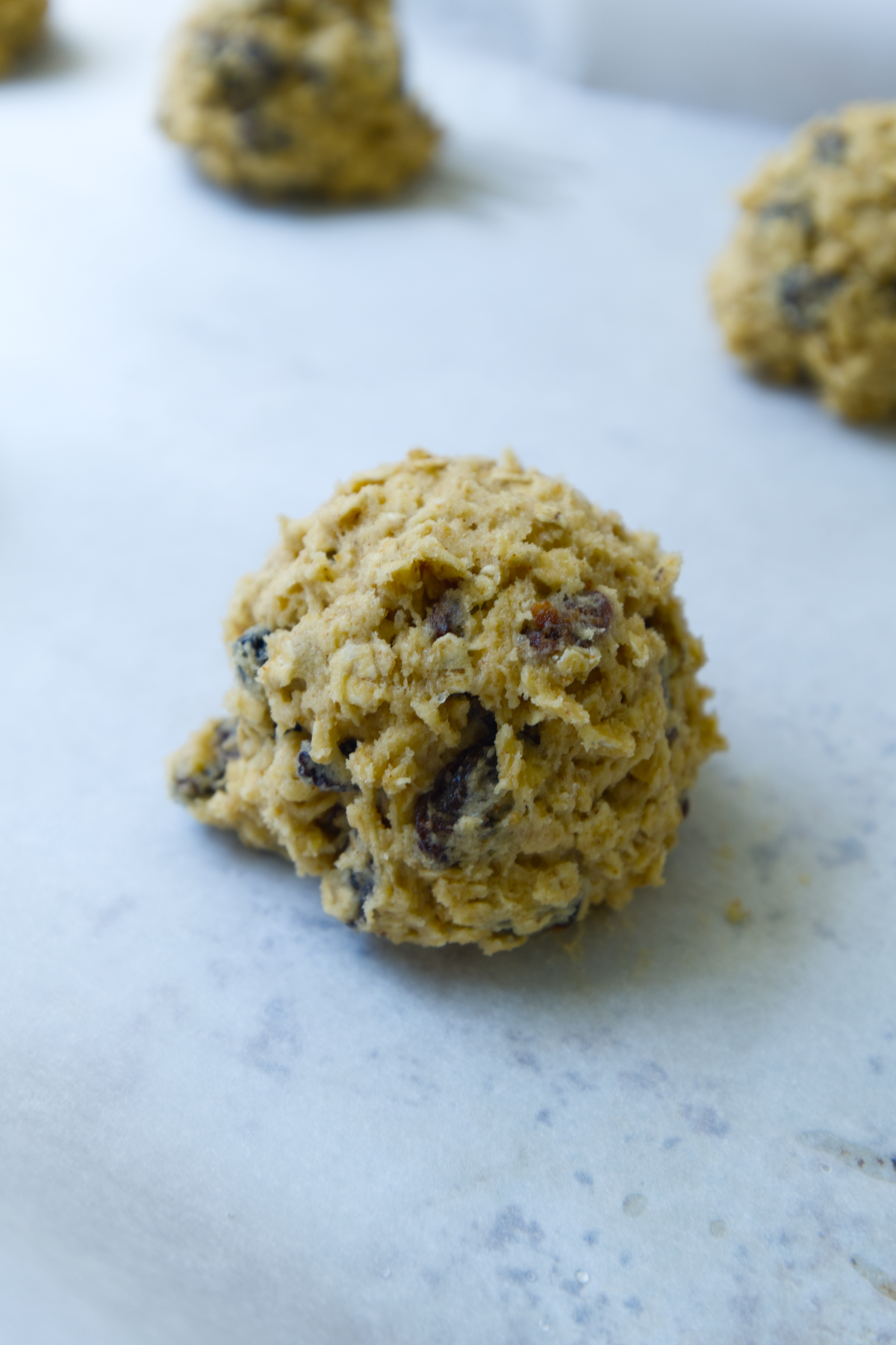 scooped cookie dough 