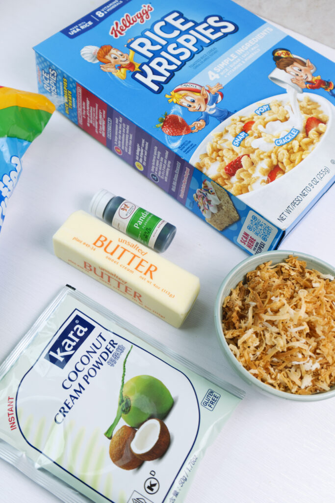 pandan rice krispies ingredient