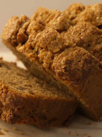 featured image whole wheat banana bread