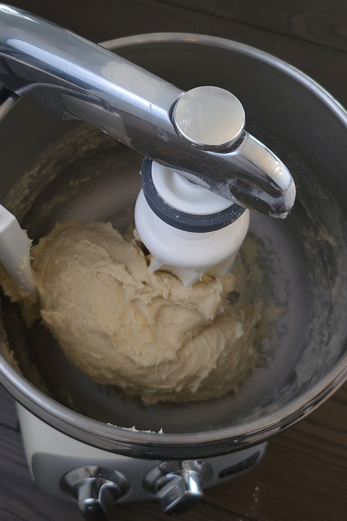 mix dough until smooth