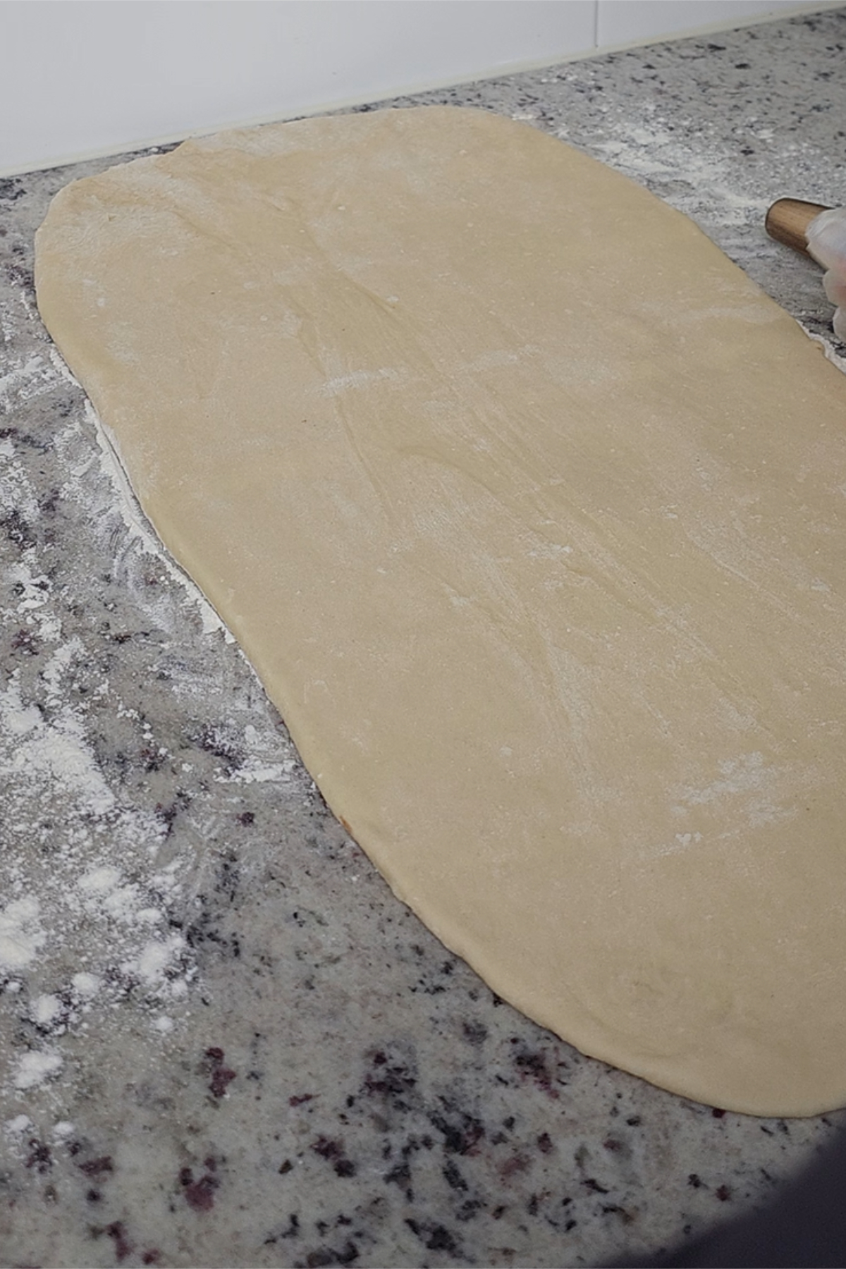 rolling dough out