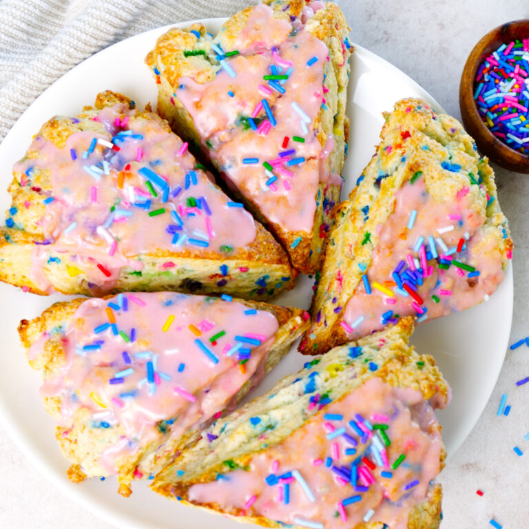 Sprinkle Birthday Cake Scones