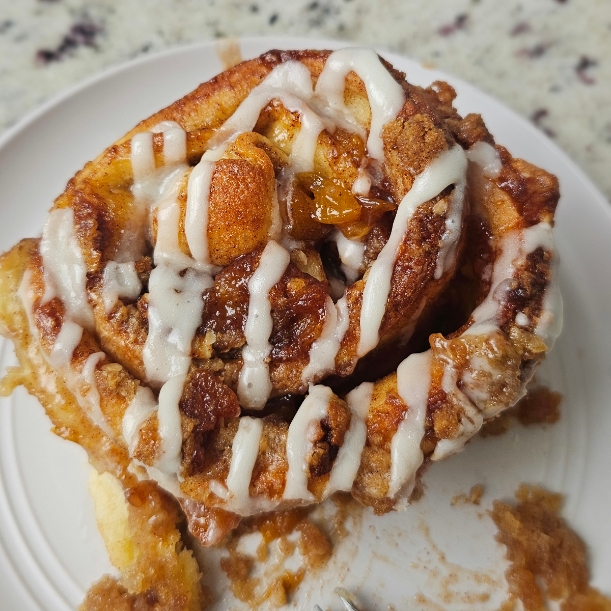 Peach Cobbler Cinnamon Rolls Recipe