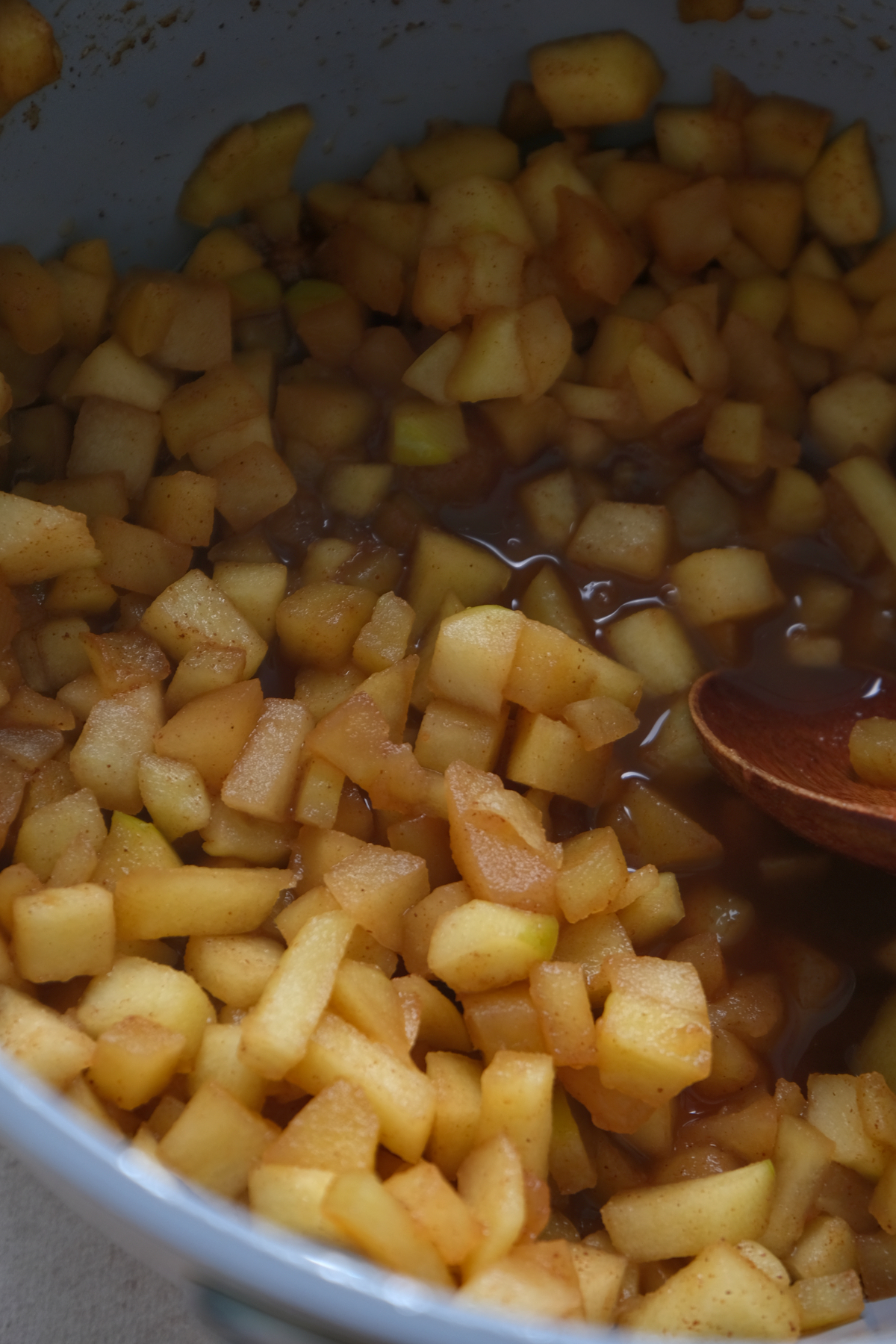 Cooked apple filling
