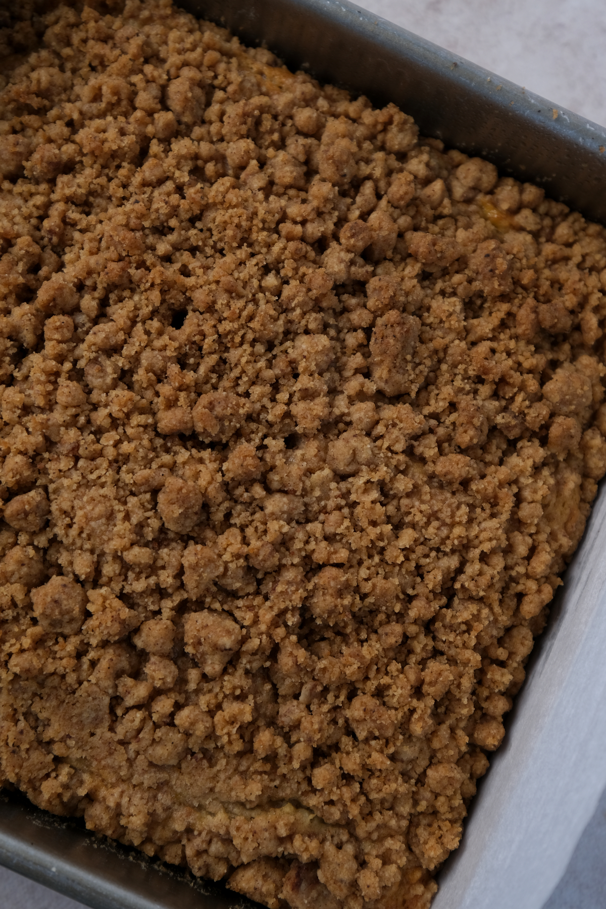 banana coffee cake finished baking