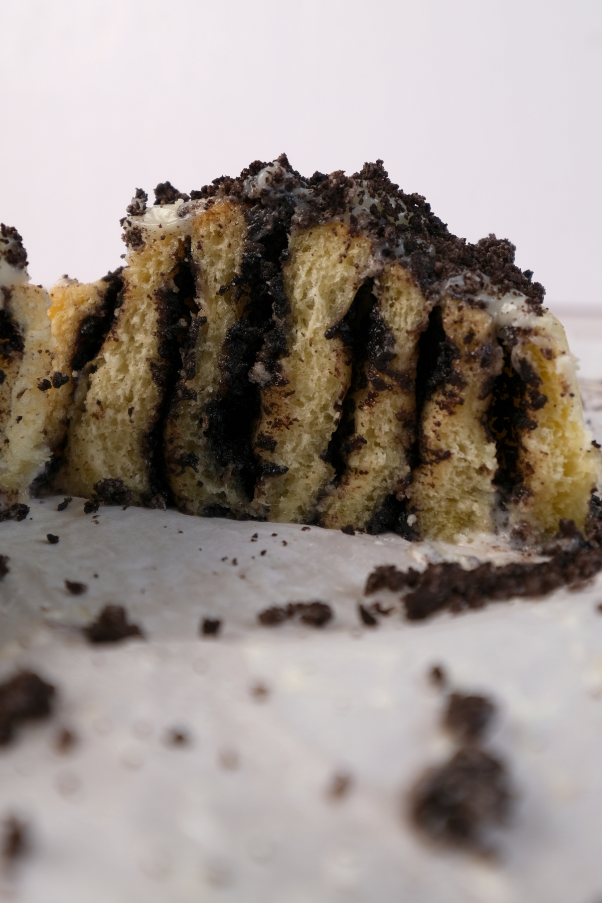inside of oreo cinnamon rolls