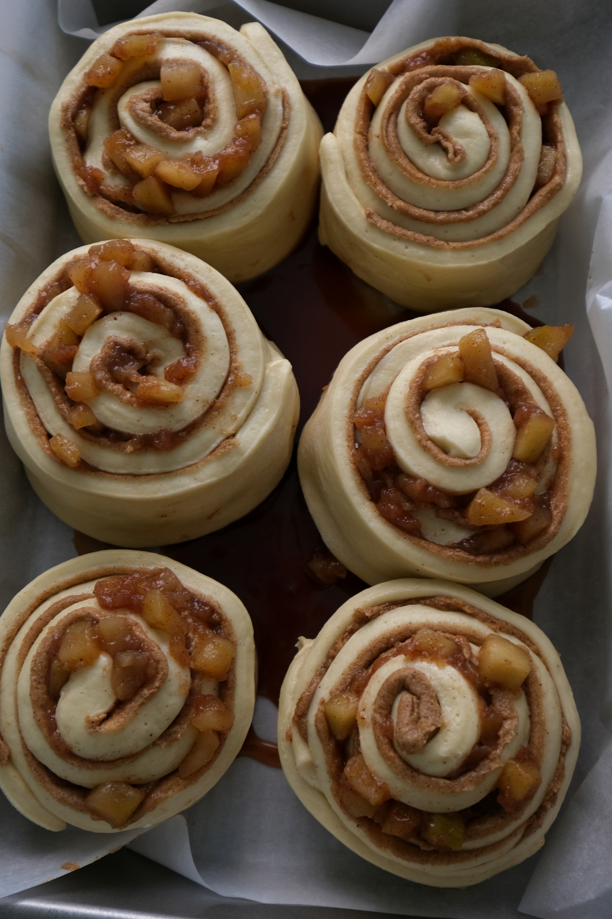Roll caramel apple rolls