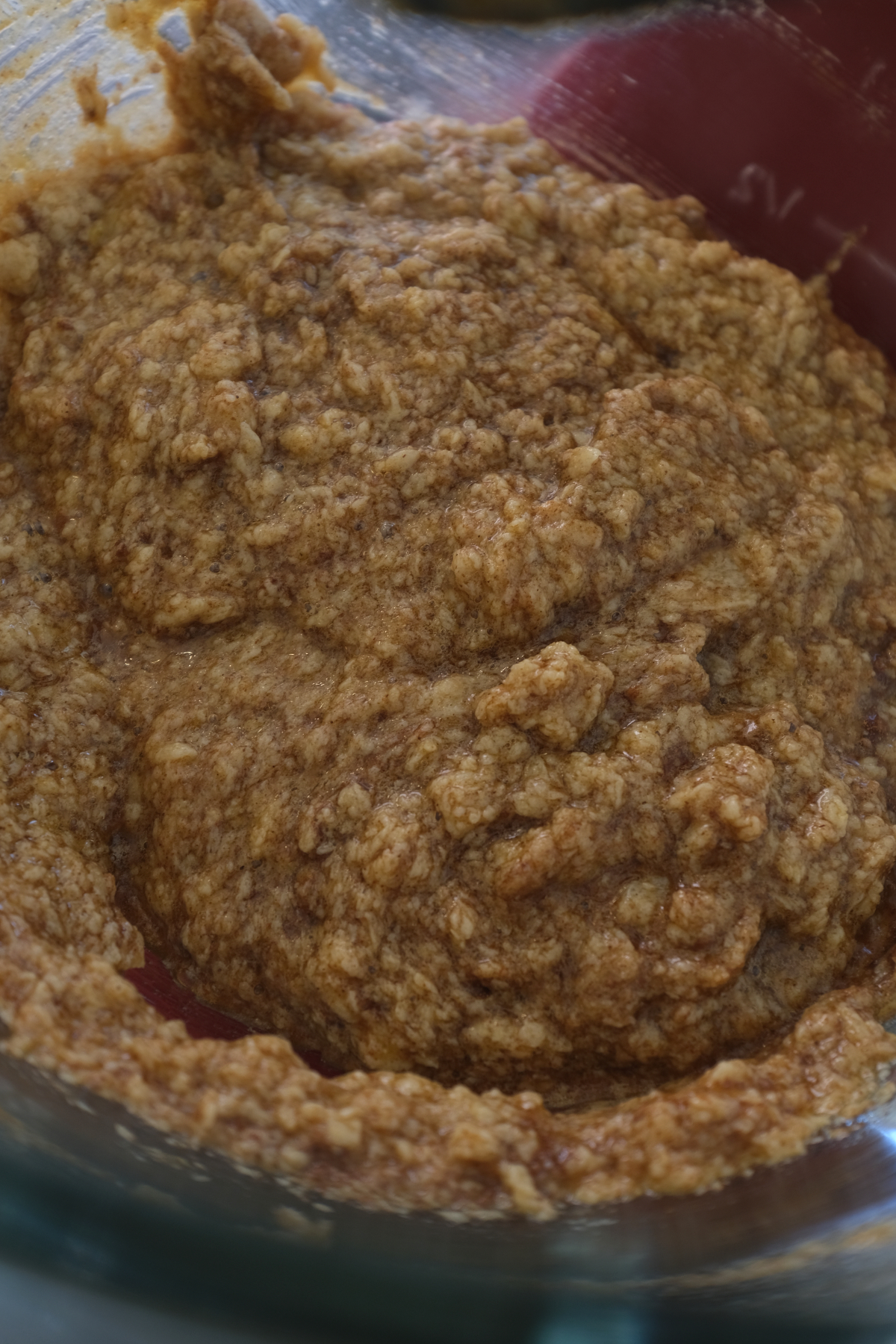 wet ingredients may look separated