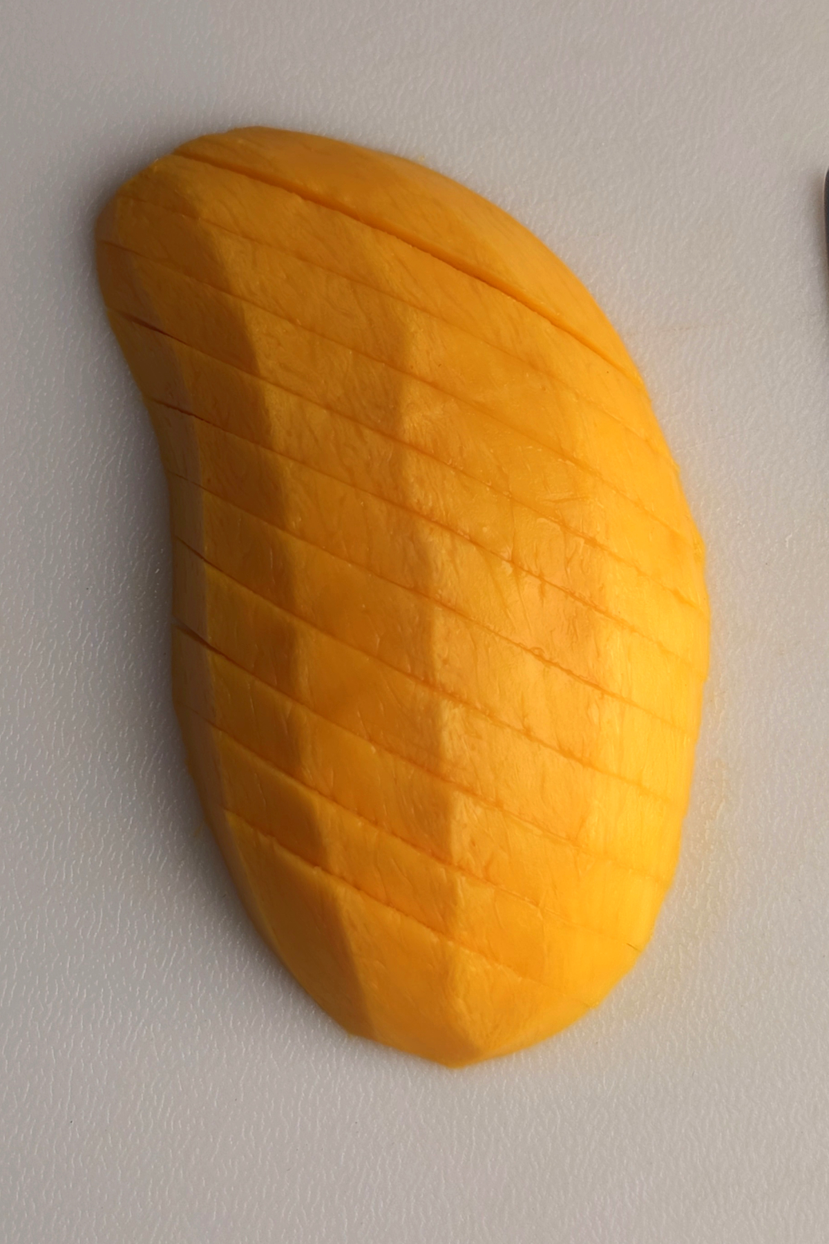 pel and cut the mango