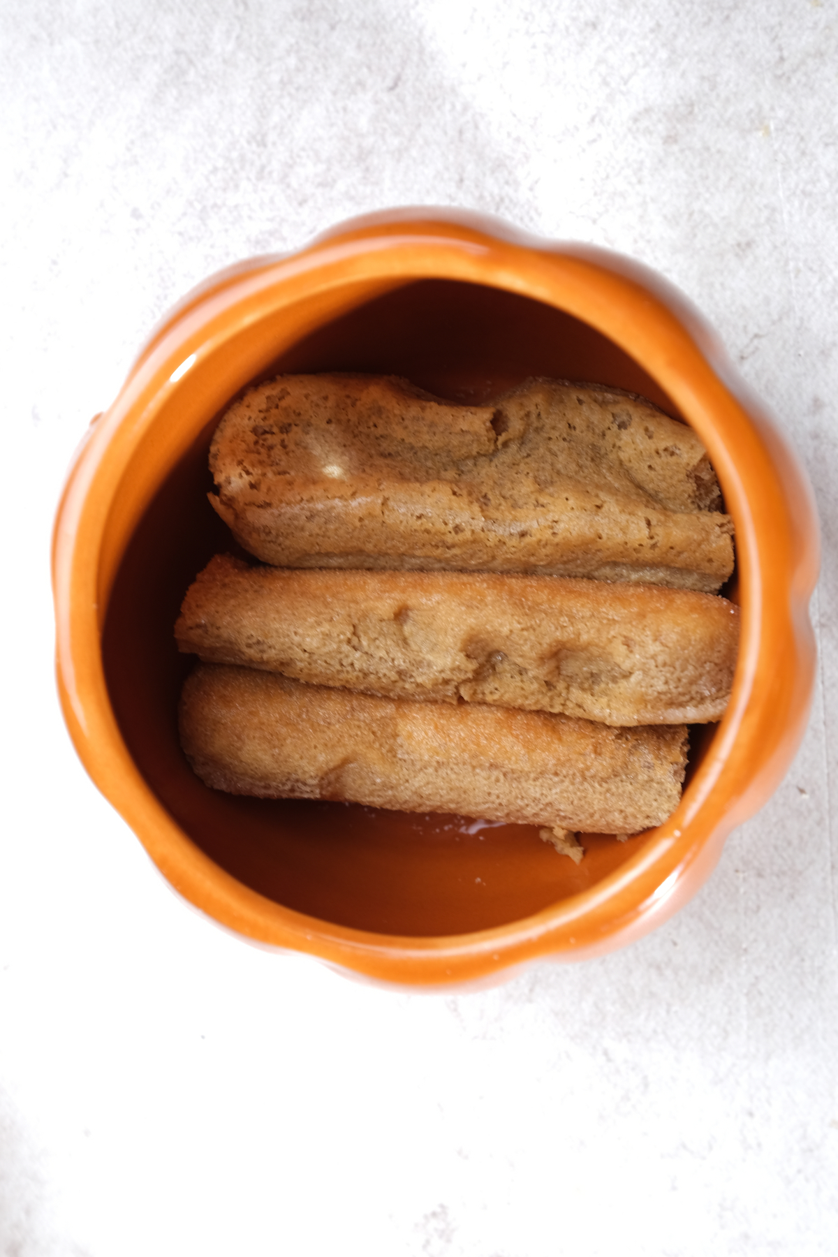 soak lady fingers in coffee