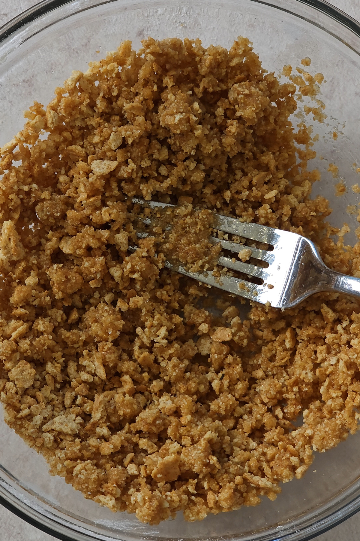 mixed graham cracker mixture
