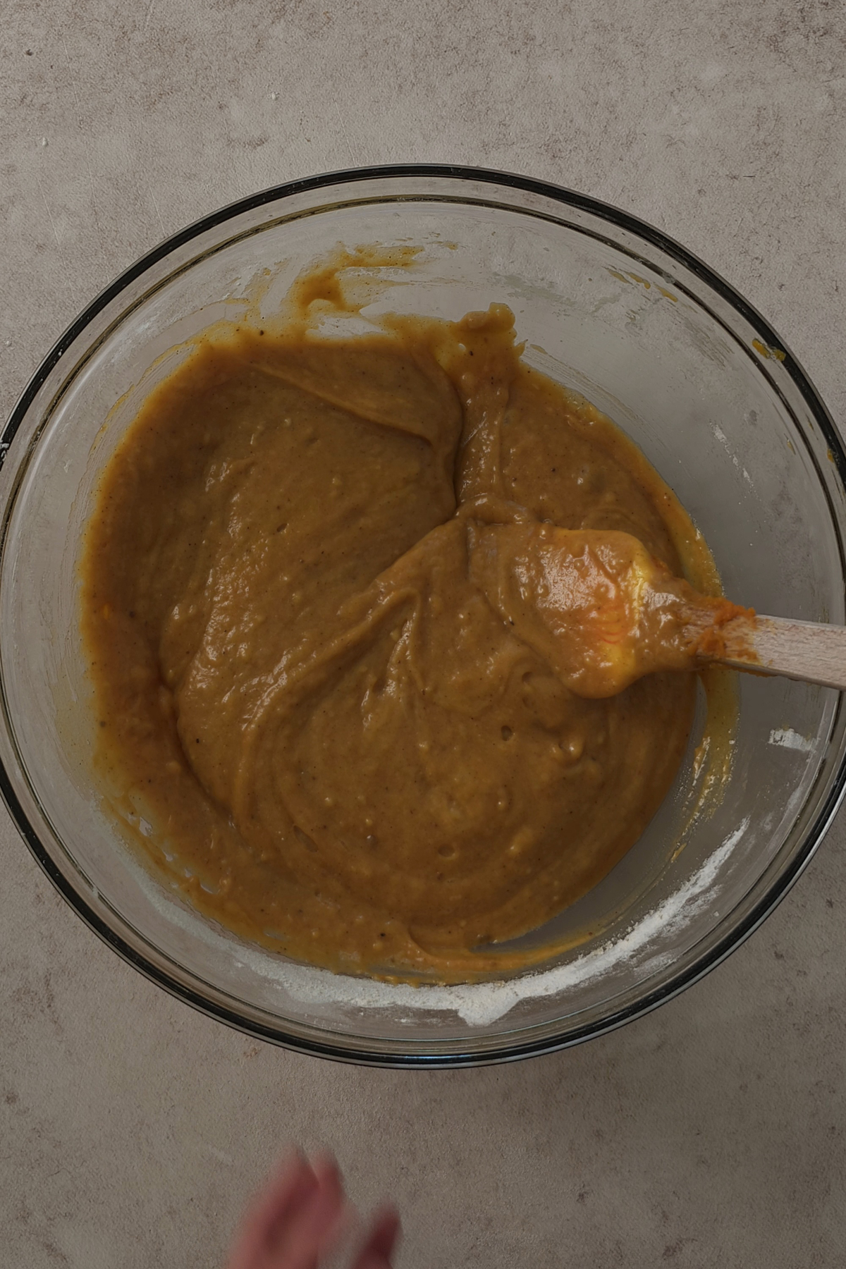 final pumpkin cupcake batter