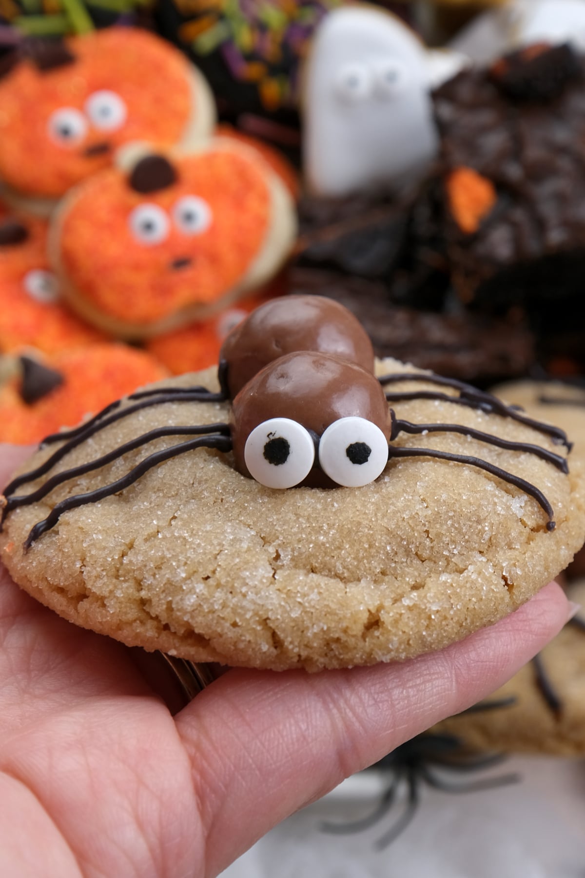 halloween spiderman peanut butter cookies