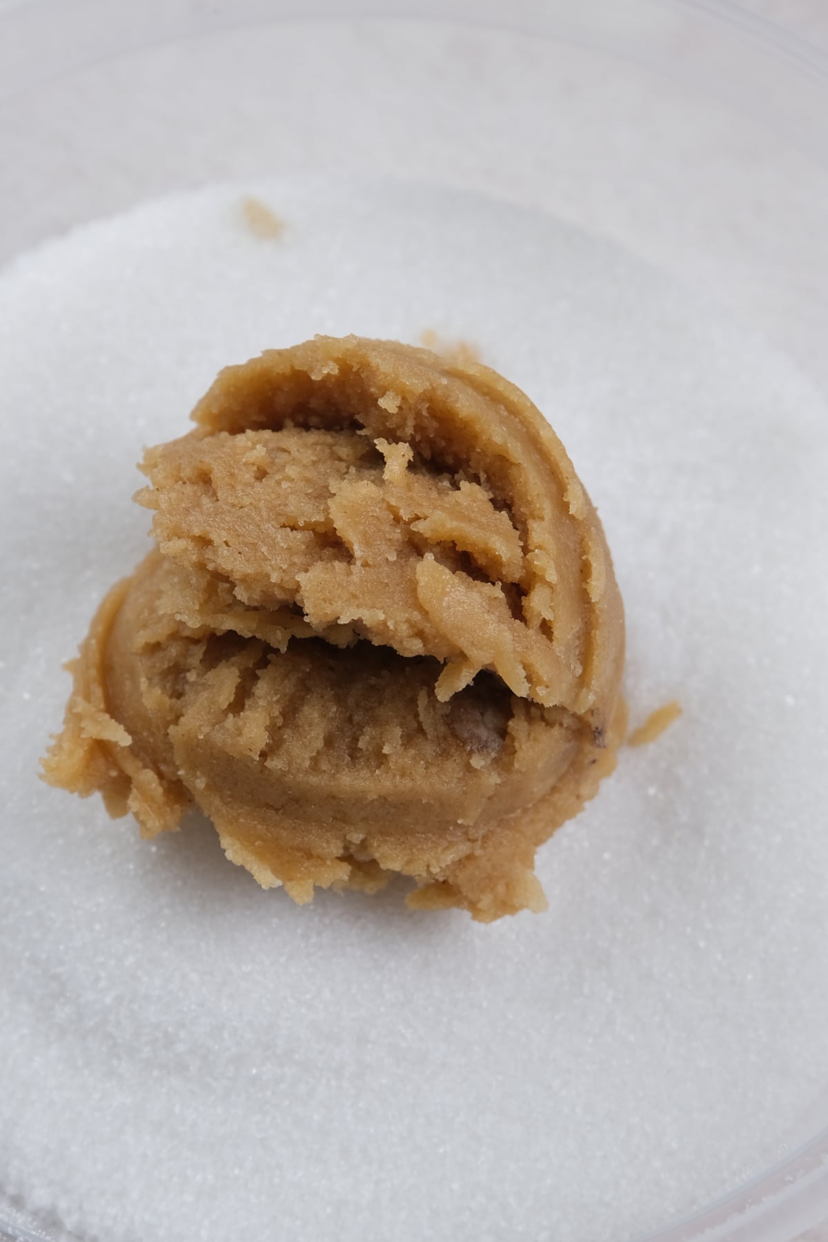 peanut butter dough rolled in sugar